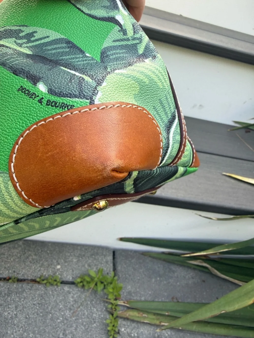 Dooney & Bourke Banana Leaf Domed Satchel - Picture 5 of 6
